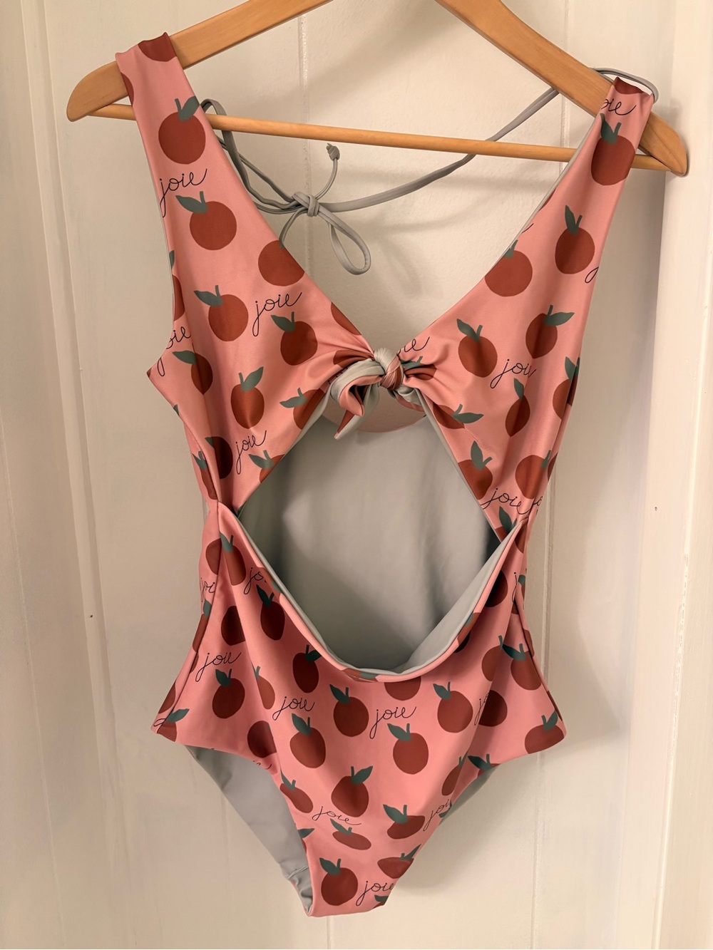 Joie Peach Print One-Piece Swimsuit in Pink